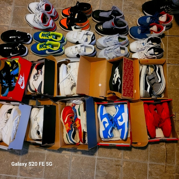 Kids sneakers various sizes from 10-1